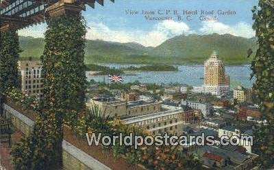 CPR Hotel Roof Garden Vancouver British Columbia, Canada 1936 