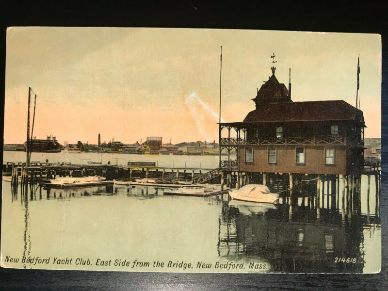 Vintage Postcard 19071915 New Bedford Yacht Club New Bedford