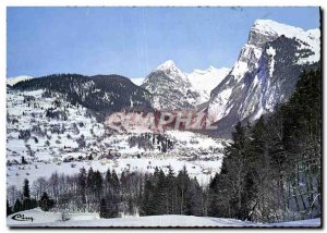 Postcard Modern Sports Samoens d & # 39Hiver Vue Generale Criou