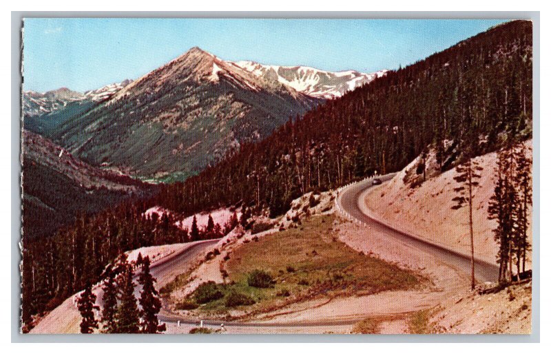 Postcard CO Switchback U.S. 40 Idaho Springs Colorado Vintage Standard View Card 