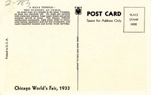 IL - Chicago. 1933 World's Fair, Century of Progress. The Maya Temple, Nunner...