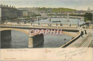 Postcard Old Lyon and Saone Croix Rousse