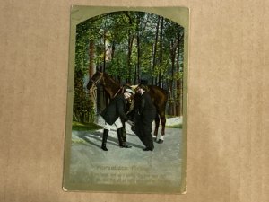 Horseback Riding TH EL Theochrom circa 1904 series 1152 Grade 3