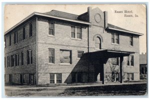 c1910 Essex Hotel Exterior Building Entrance Essex Iowa Vintage Antique Postcard