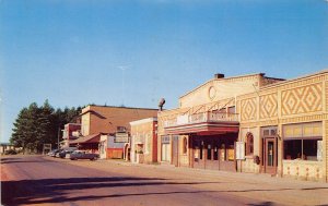 Main Street Theater Phelps Wisconsin 1956 postcard