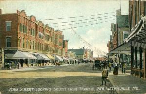 ME, Waterville, Maine,  Main Street, Looking South, No. 841