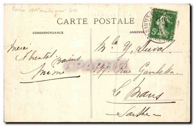 Old Postcard Nantes Transporter Bridge