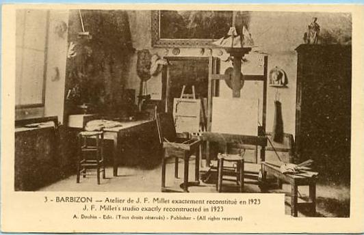 France - Barbizon, J.F. Millet's Studio exactly reconstructed in 1923