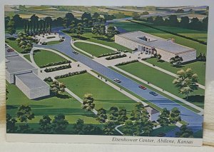 Eisenhower Center Abilene Kansas Vintage Postcard