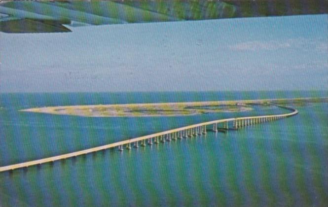 North Carolina Outer Banks Herbert C Bonner Bridge Spanning Oregon Inlet 1965