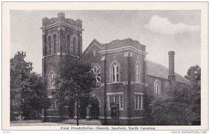 Exterior,  First Presbyterian Church,  Sanford,  North Carolina,   40-60s