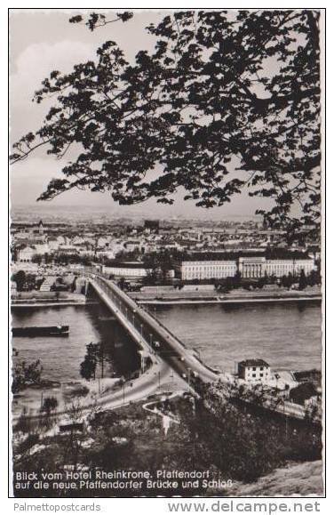 RP: Birds Eye View Blick vom Hotel Rheinkrone, Pfaffendorf auf die neue Pfaff...