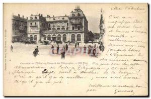 Old Postcard Hotel Posts and Telegraphs Grenoble