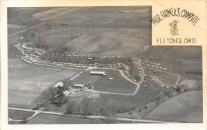 H87/ Fletcher Ohio RPPC Postcard c1950s Poor Farmer's Campsite  76