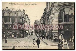 Old Postcard Epinal Rue Leopold Bourg Le Rond Point World market