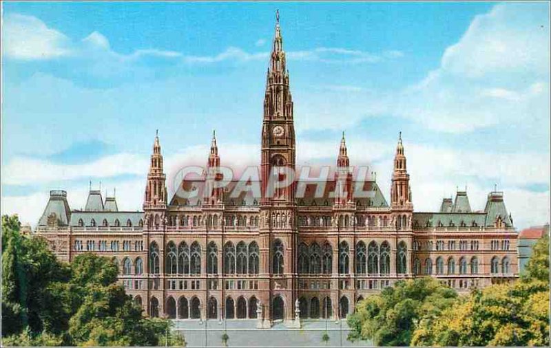 Postcard Modern Vienna City Hall