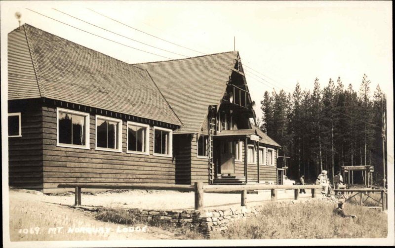 Banff Alberta AB Mt Norquay Lodge Byron Harmon Real Photo 1069 Vintage PC