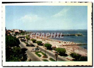 Modern Postcard Arcachon The Beach and Promenade