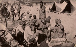 WWI Indian Troops in France c1915 Postcard