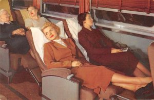 Union Pacific Railroad Domeliner Coach Reclining Chairs Postcard AA20214