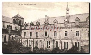 Old Postcard The Inner Court Abbey of Our Lady of Thymadeuc