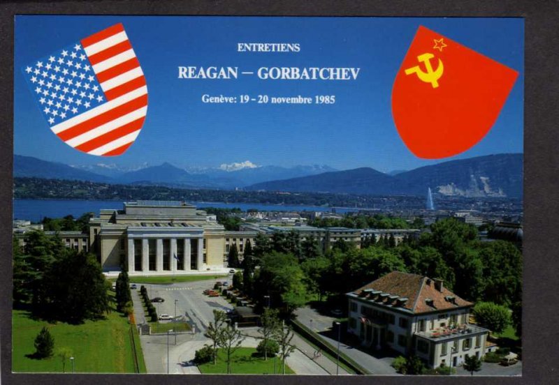 Russia Meeting Gorbatchev & President Ronald Reagan Geneva Geneve Switzerland