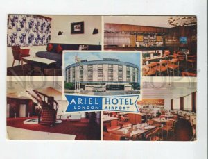 470949 UK London airport advertising hotel Ariel Old postcard