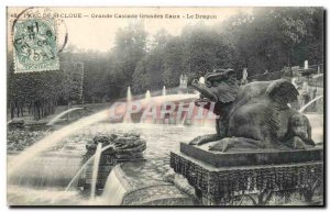 Old Postcard Parc de Saint Cloud Great waterfall