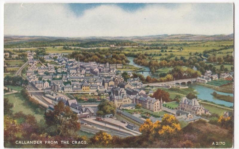 Stirlingshire; Callander From The Crags PPC, Unposted, By Valentines 