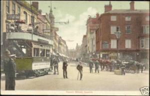 suffolk, IPSWICH, Tavern Street, Horse Cart, TRAM 1907