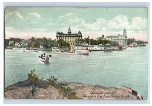 C. 1910 Thousand Islands Alexandria Bay Fron Bonnie Castle. Postcard P213E