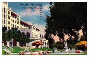 Vintage The Bon Air Hotel, Poolside Scene, Augusta, GA Postcard