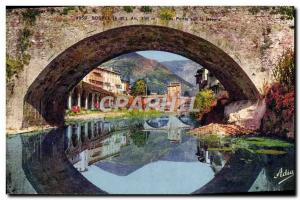 Old Postcard Sospel The bridges over the Bevera