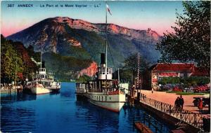 CPA ANNECY - Le Port et le Mont VEYRIER (691740)