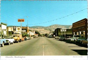 Oroville, WA Washington  STREET SCENE Okanogan County STORES~CARS  4X6 Postcard