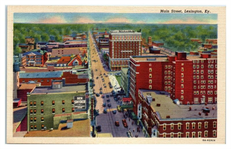 Main Street, Lexington, KY Postcard *6E4 