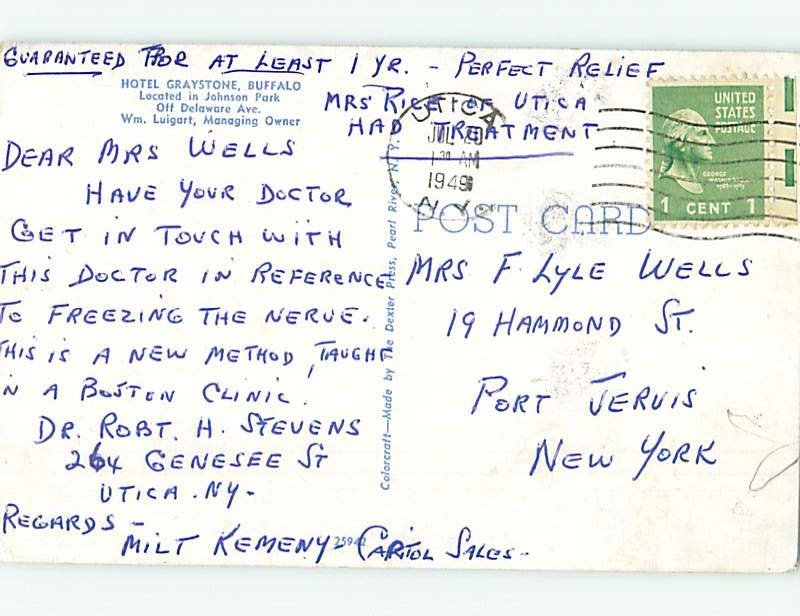 1940's HOTEL SCENE Buffalo New York NY AE1132