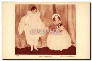 Postcard Old Comedy Enfantine Gerard Rabache