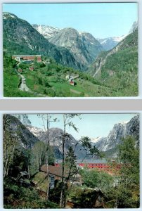 2 Postcards VOSS, NORWAY ~ Naeroydal Valley STALHEIM VALLY Museum ~ 4x6