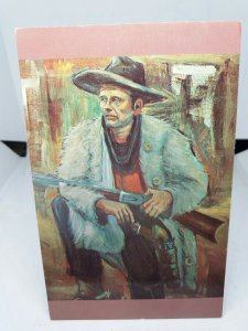 Jesse James Painting Calico Ghost Town Knotts Berry Farm USA Vtg Postcard 1960s