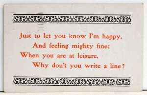 Just to let you know I'm happy... - Postcard