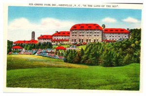 Postcard HOTEL SCENE Asheville North Carolina NC AT7475