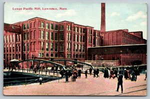 Lower Pacific Mill  Lawrence   Massachusetts   Postcard  1913