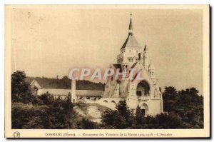 Old Postcard Dormans Marne Wins Monument of the Marne 1914 1918 Ossuary