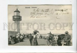 3158184 Belgium Ostend OSTENDE Estacades LIGHTHOUSE Vintage PC