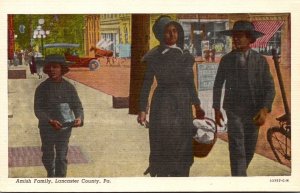 Pennsylvania Lancaster County Typical Amish Family Curteich