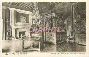 Old Postcard Pau the Castle Room of the Kings of Navarre called Henry