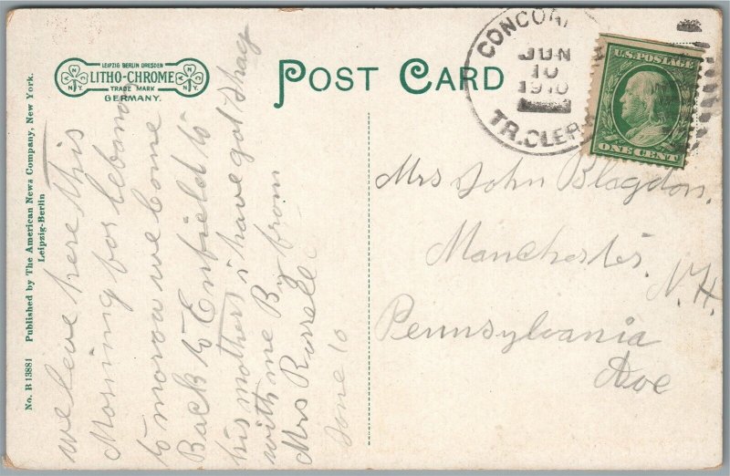 CONCORD NH MAIN STREET PENACOOK ANTIQUE POSTCARD