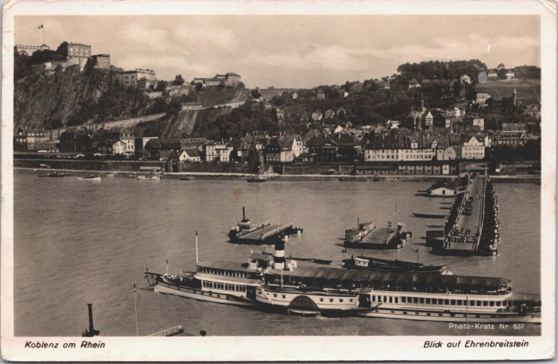 Germany Koblenz am Rhein Ehrenbreitstein Vintage RPPC 04.93