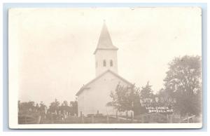 Postcard Lutheran Church, Bonduel, Wisconsin WI 1910-1919 RPPC H16